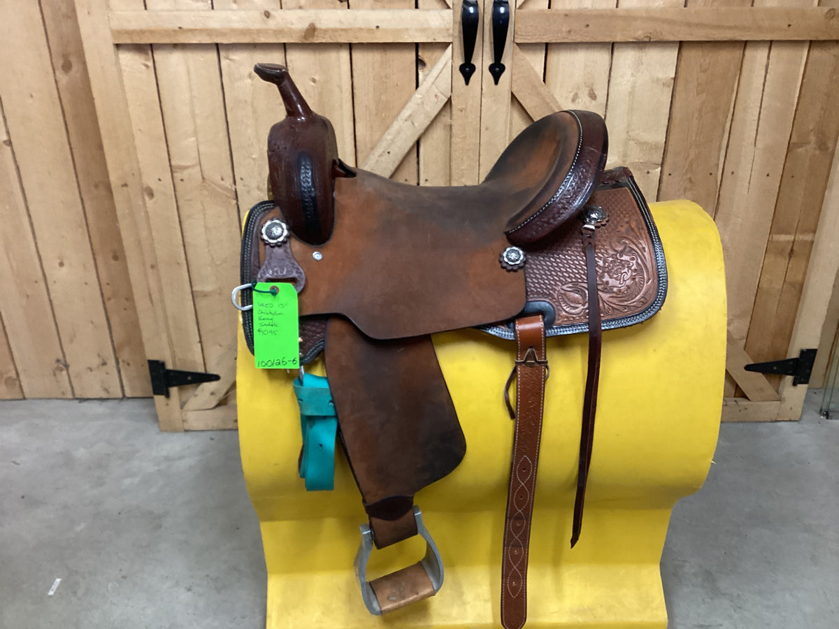 Used 15” Chisholm Barrel Saddle