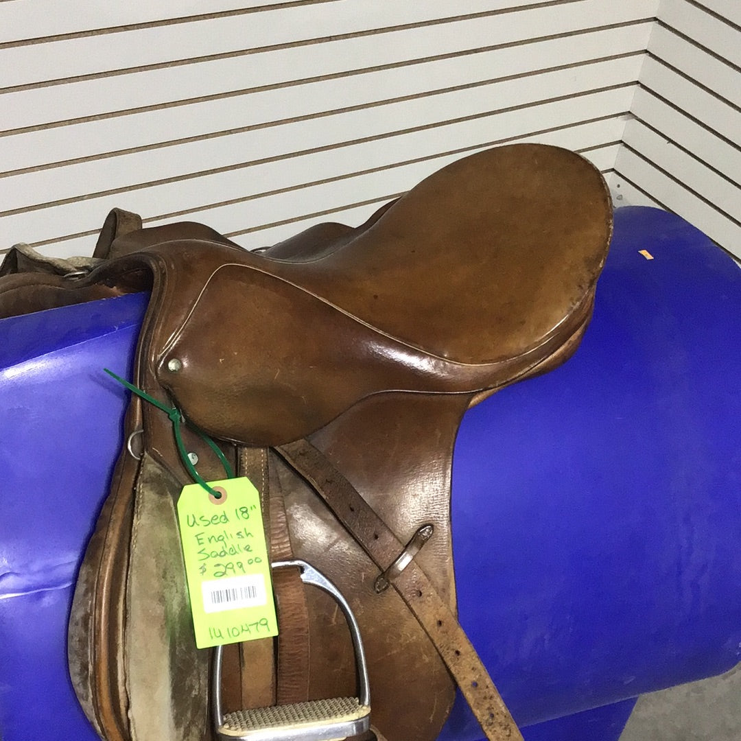 Used 18" English Saddle