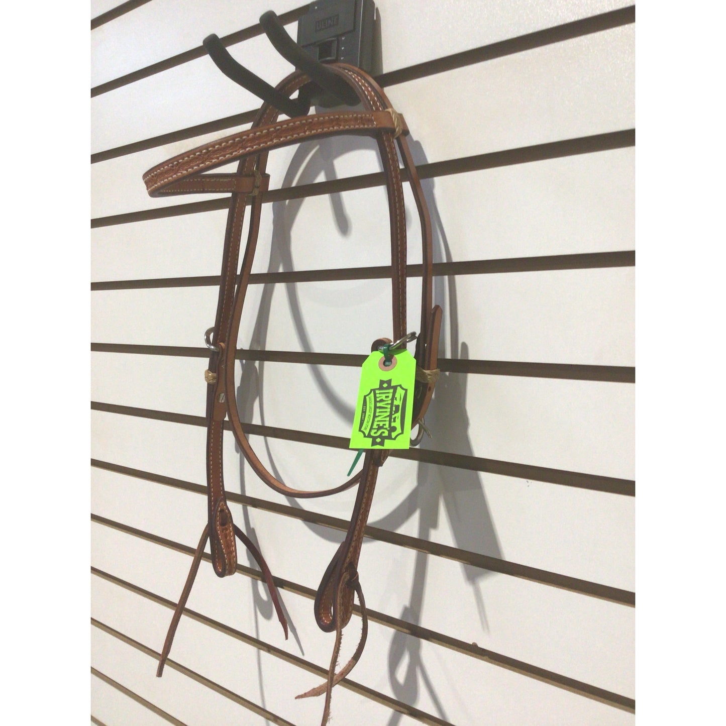 Irvine Browband Headstall Barbwire Stamp w/Tie Ends