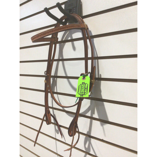 Irvine Browband Headstall Barbwire Stamp w/Tie Ends