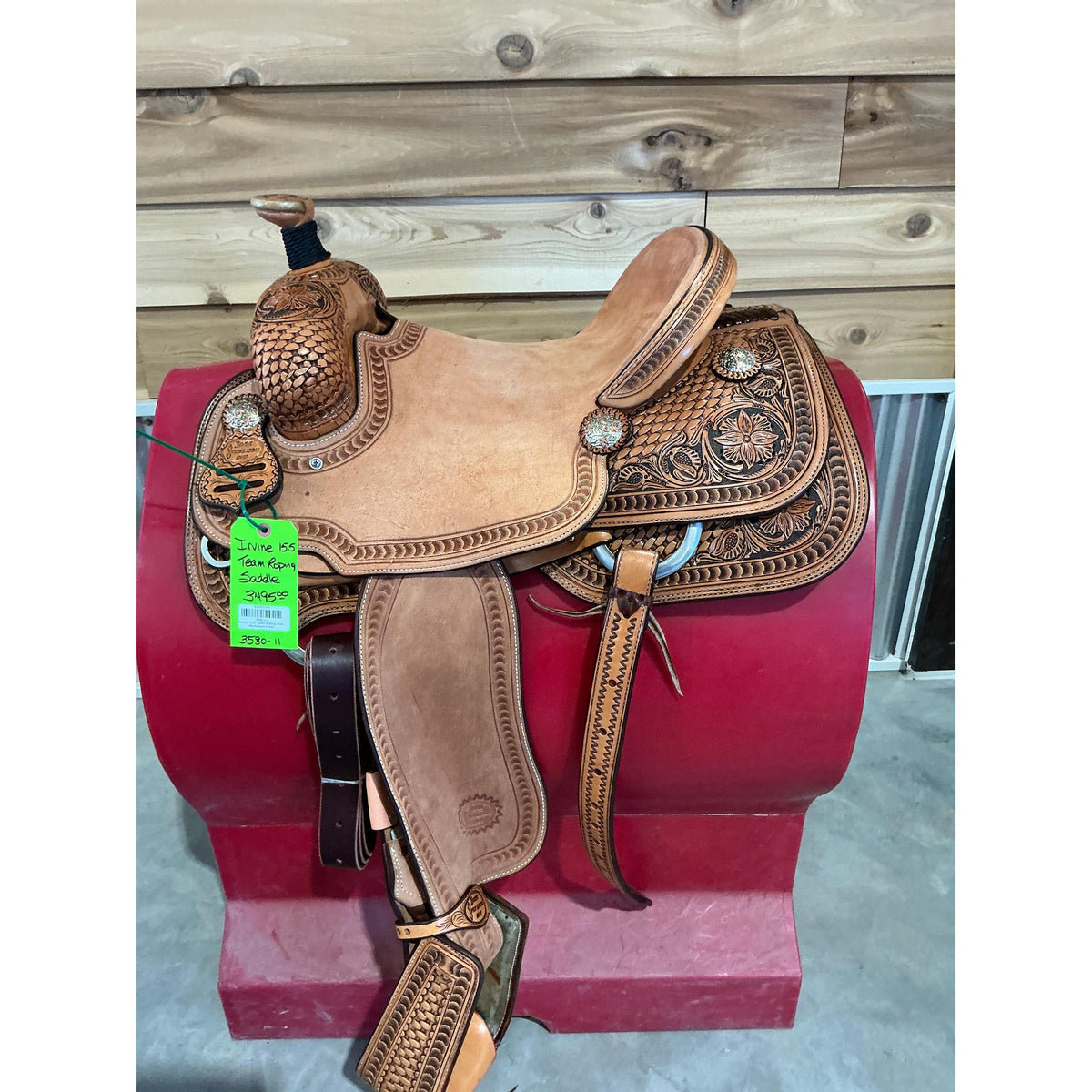 Irvine  15.5" Team Roping Saddle-Antique Finish