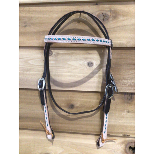 San Saba Chocolate Browband Headstall
