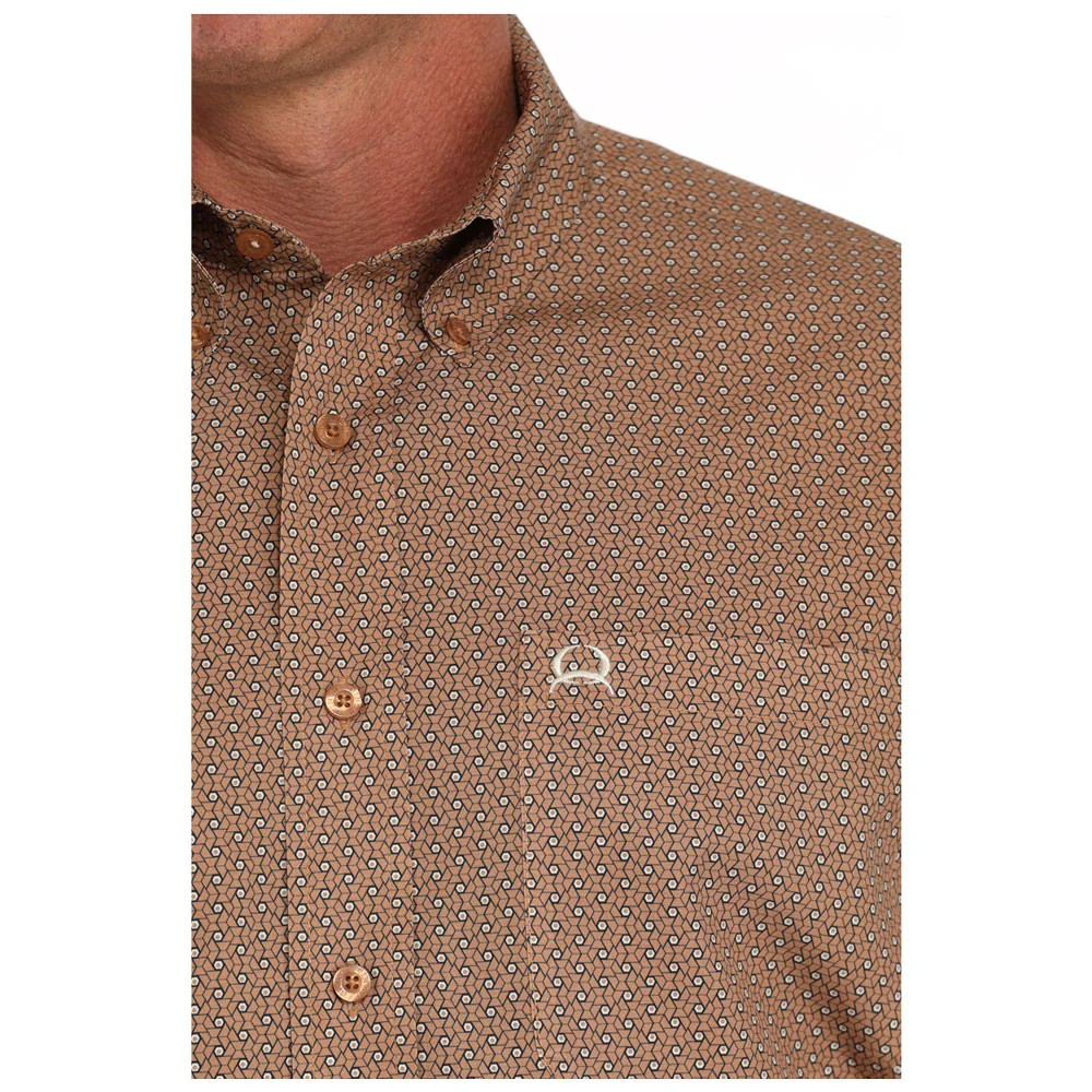 Cinch Men's Short Sleeve Arenaflex Shirt - Brown