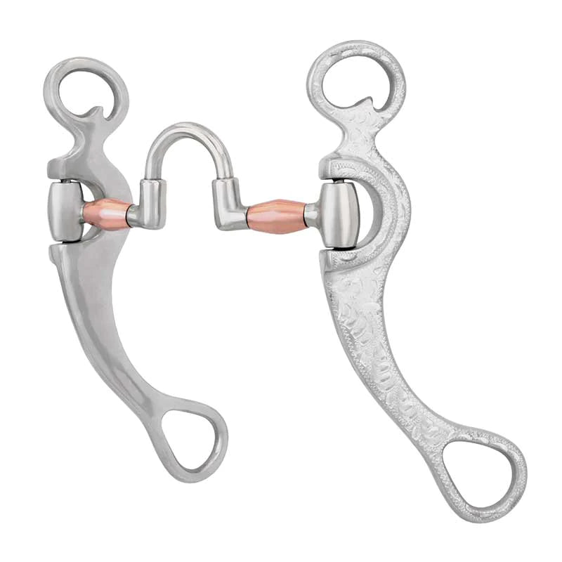 Cowboy Tack FG Reining Collection Aluminum Correctional Bit w/ Copper Roller