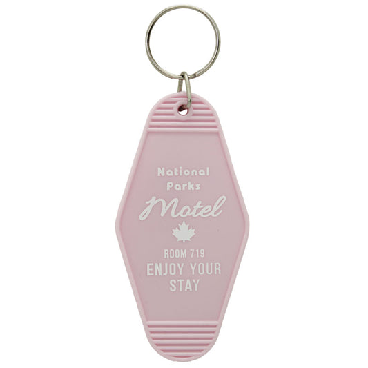KC Gifts Key Chain National Parks Motel- Pink