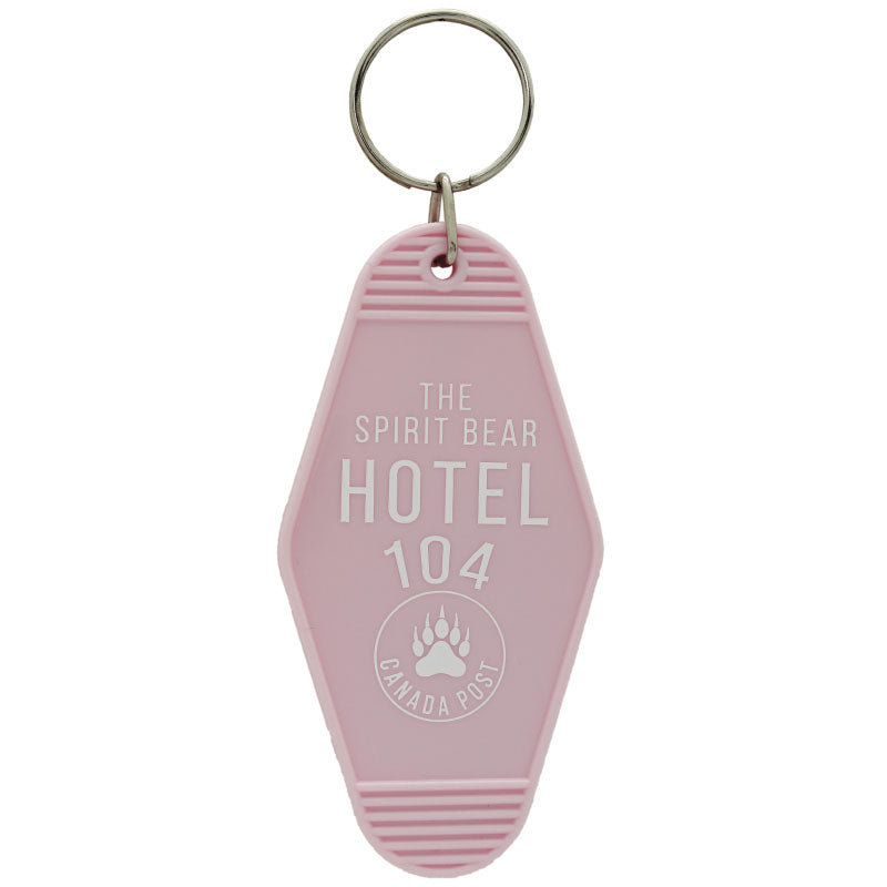 KC Gifts Key Chain The Spirit Bear Hotel- Pink