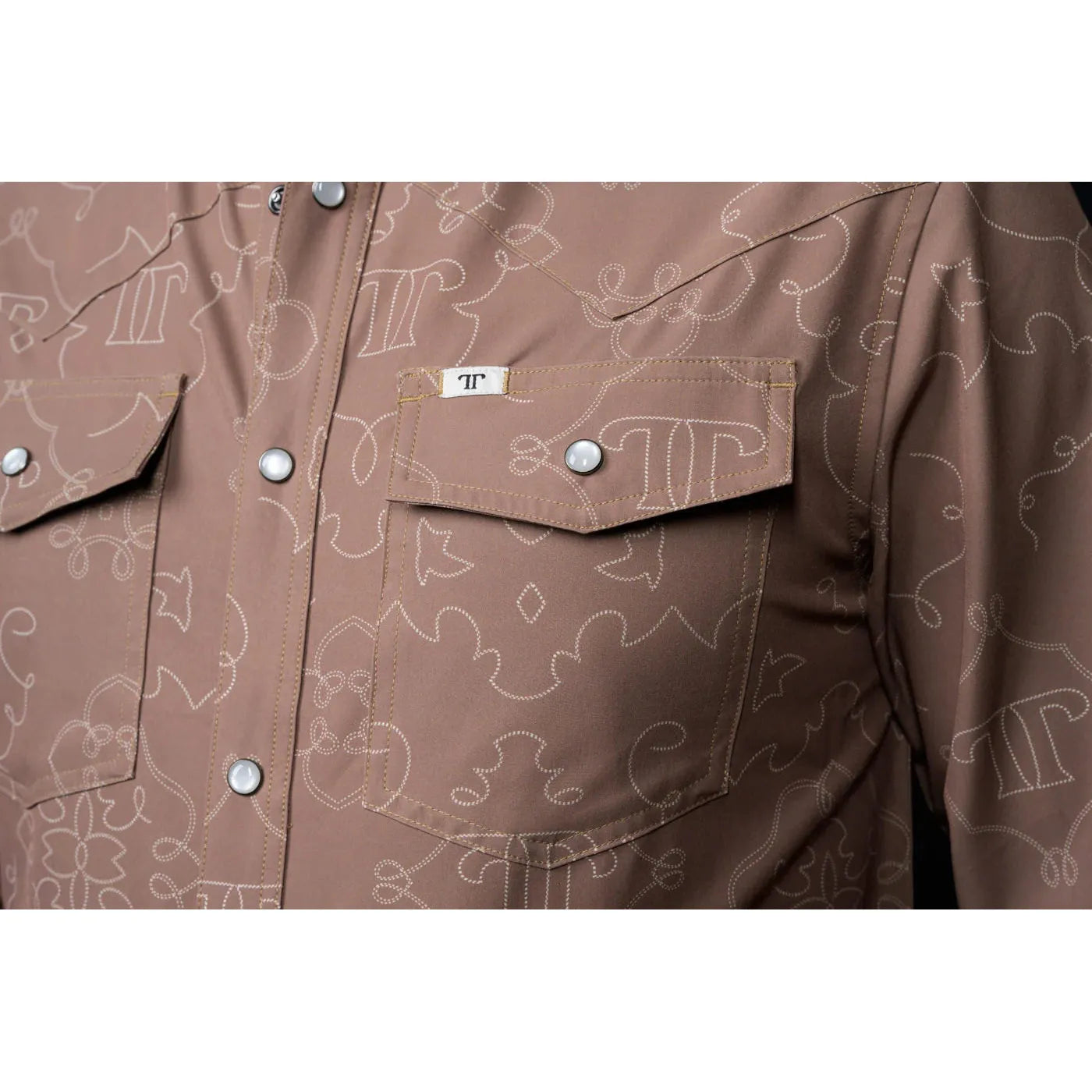 Ferrell Brand Men's The Carson Long Sleeve Snap Shirt - Brown - Irvine Tack & Western Wear