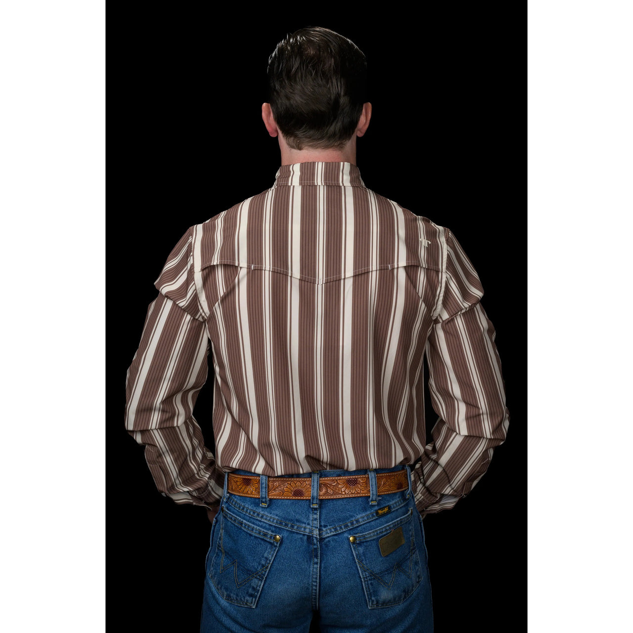 Ferrell Brand Men's The Atlas Long Sleeve Snap Shirt - Brown