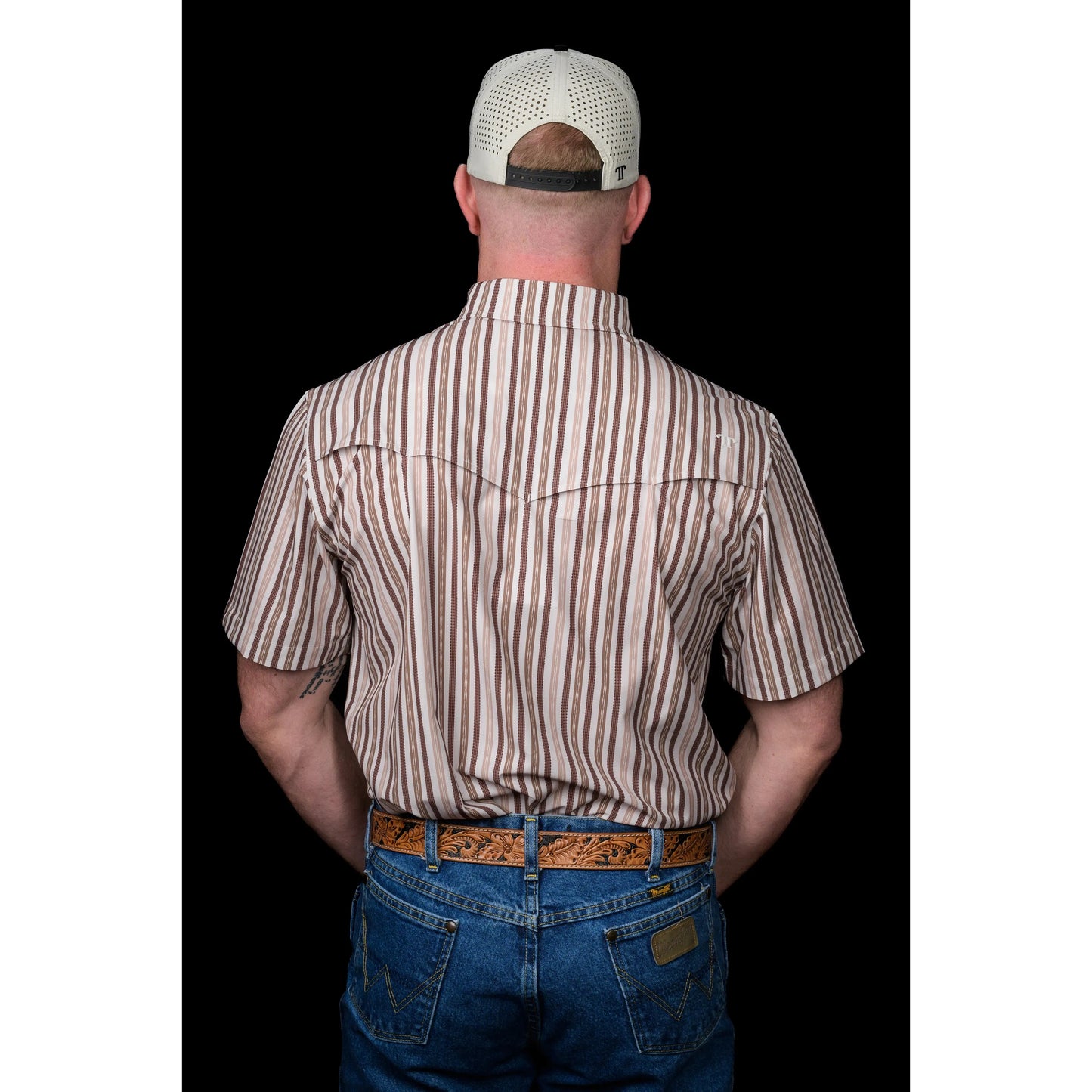 Ferrell Brand Men's The Wyatt Long Sleeve Snap Shirt - Brown