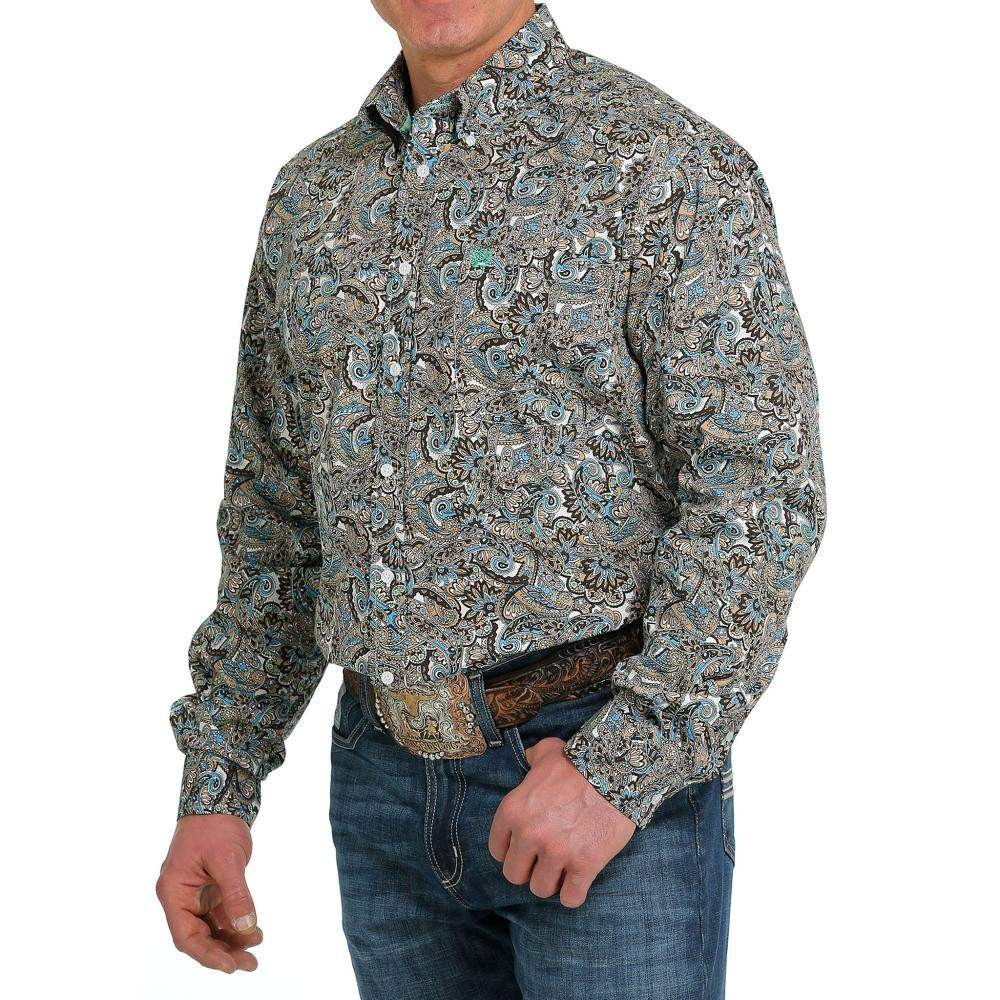 Cinch Men's LS Print Shirt - Multi