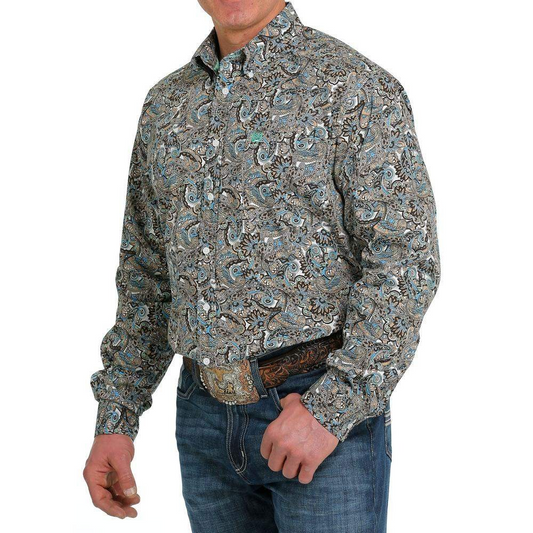 Cinch Men's LS Print Shirt - Multi