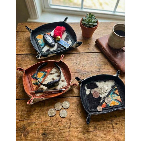 El Paso Fabric Cowhide Tray - Irvine Tack & Western Wear