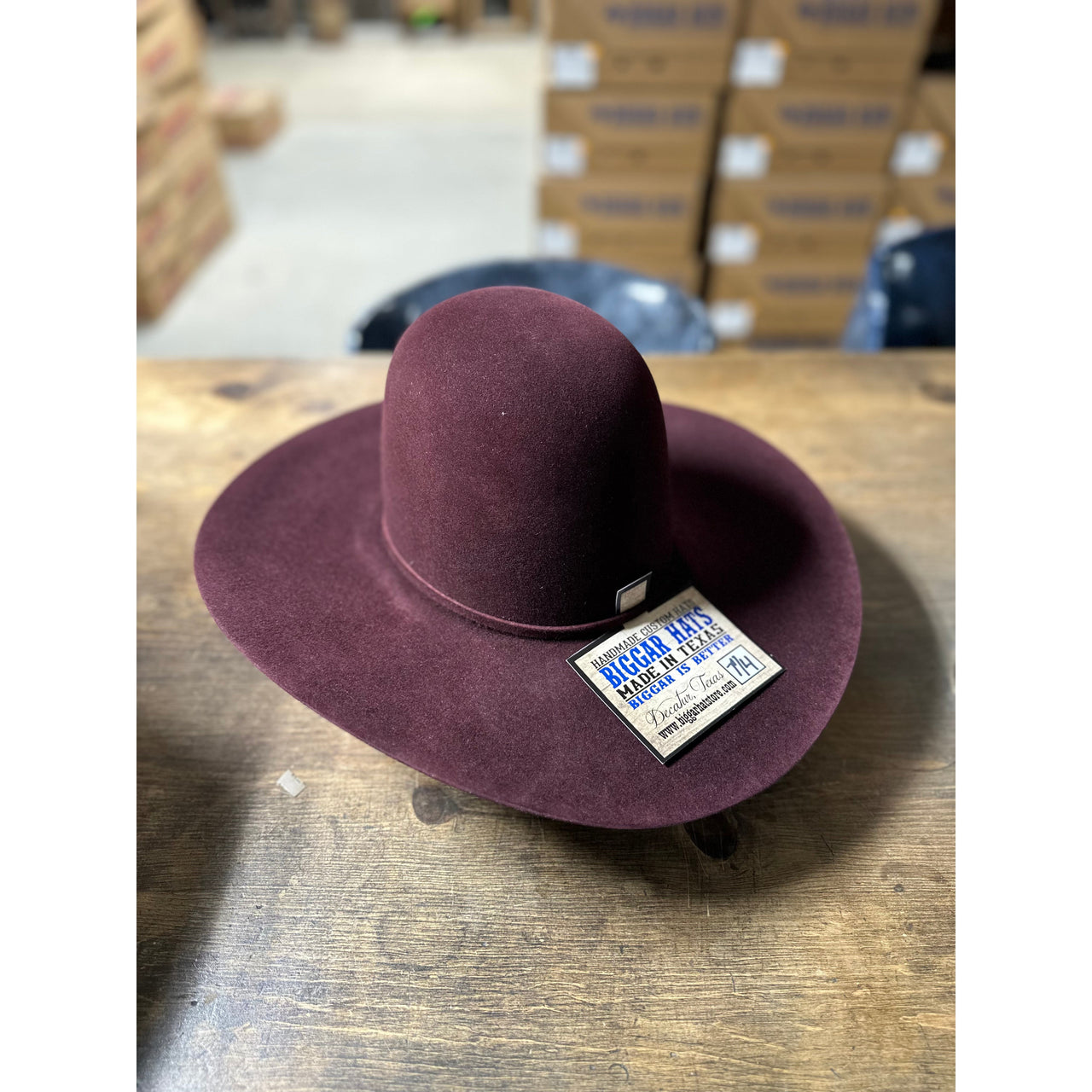 Biggar Hats The Waggoner 10X Felt Western Hat - Sangria