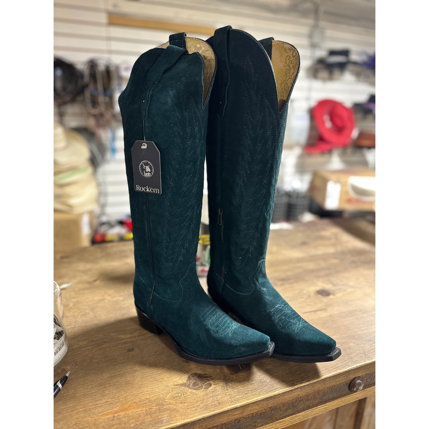 Rock'em Gamuza -Green Boots