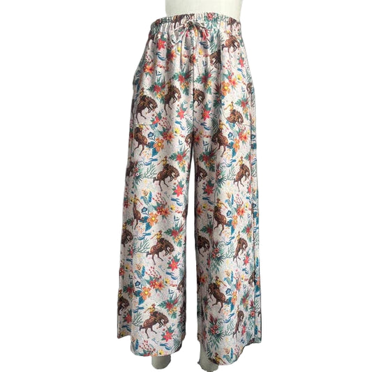 Turquoise Haven Bucking Horse Pants