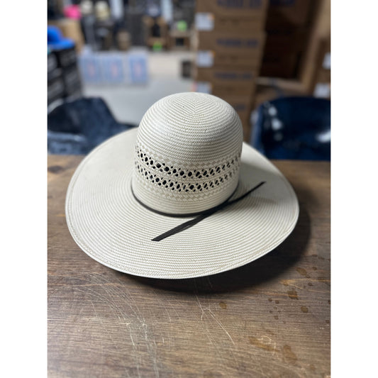 Rodeo King Open Crown Open Range Straw Western Hat