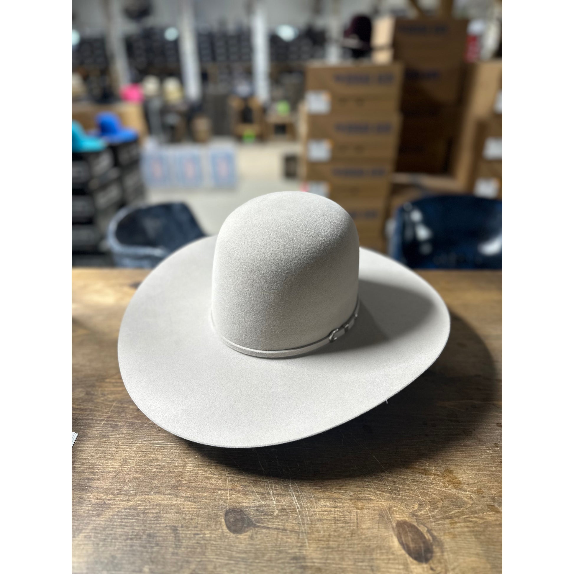 Rodeo King 10X Open Crown Felt Western Hat - Silver Belly - Irvine Tack & Western Wear