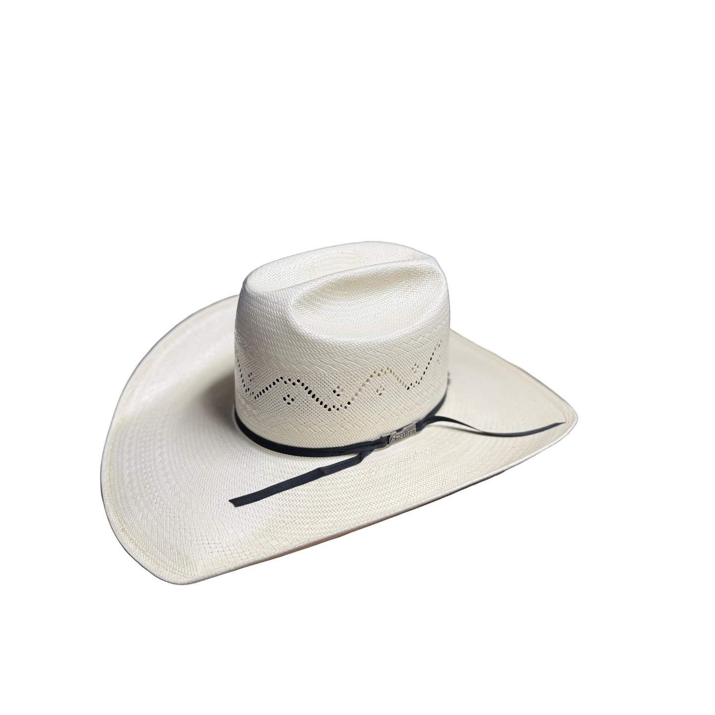 American Hat Co 7420 Rancher Straw Western Hat - Black