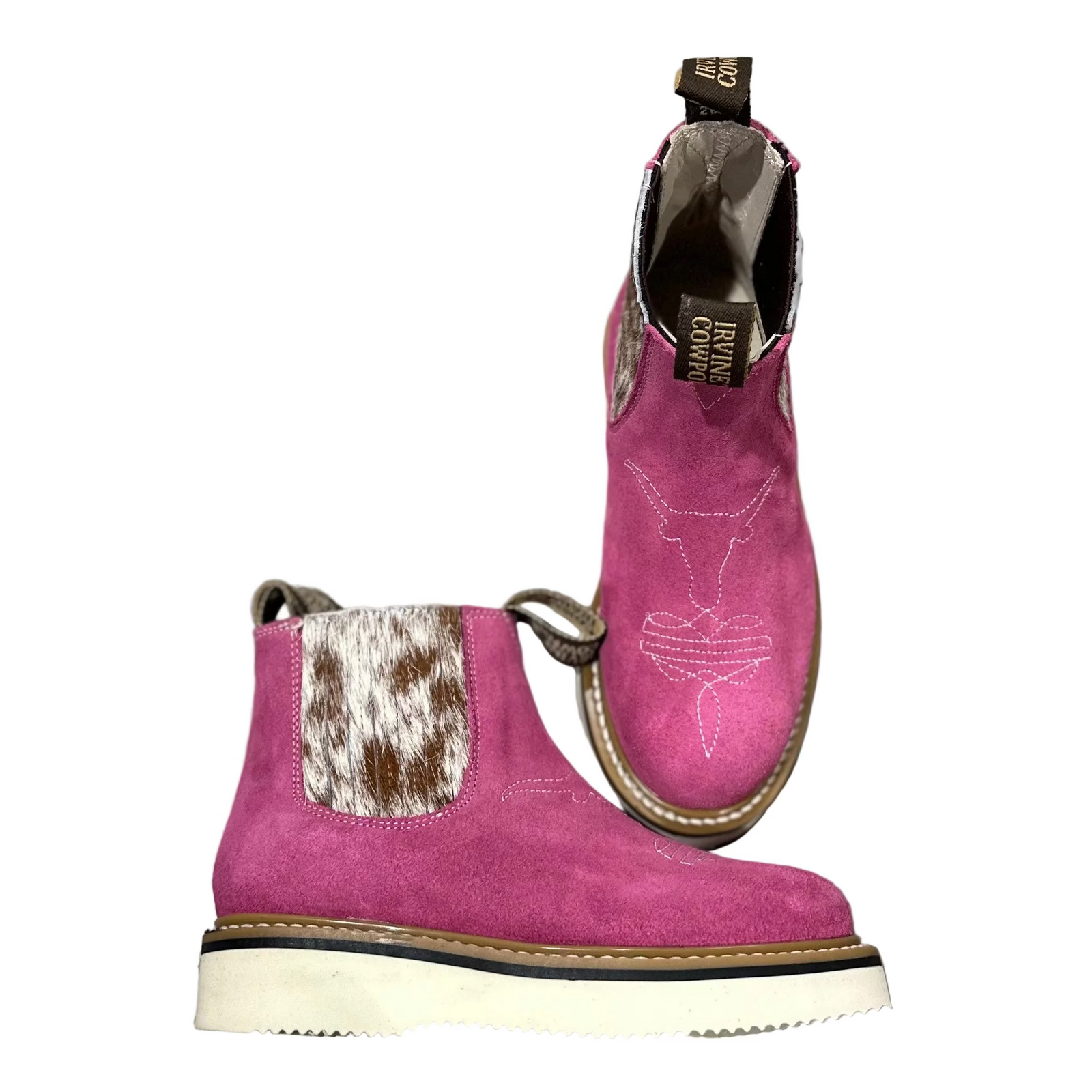 Irvine's Cowpoke Suede W/ Cowhide - Irvine Tack & Western Wear