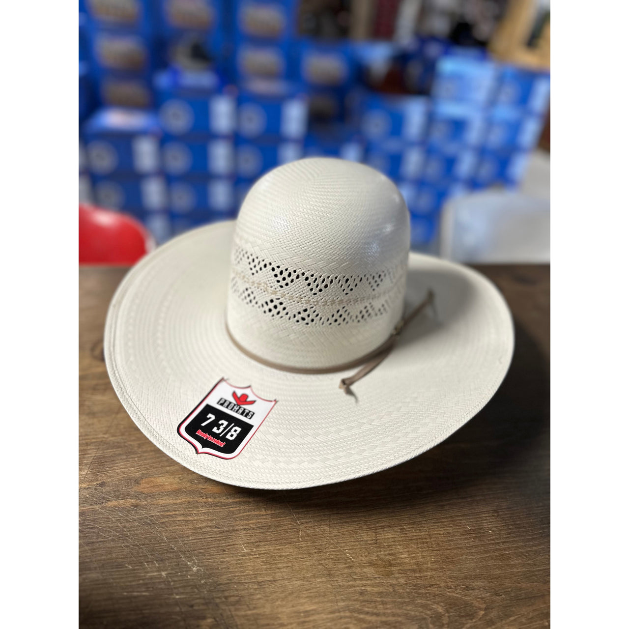 Pro Hats Straw Hat PH56 Open Crown