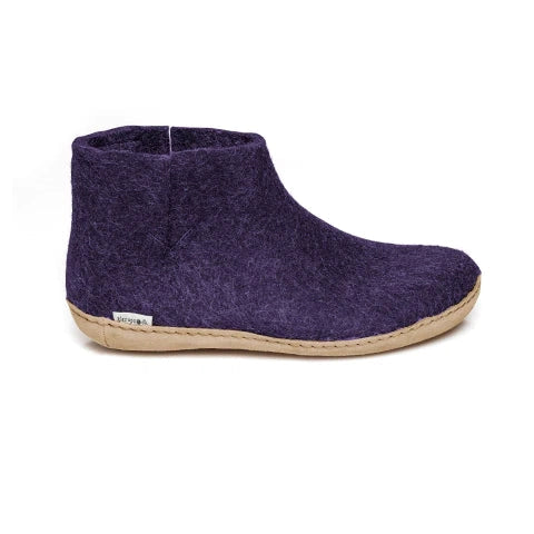 Glerups Leather Sole Boots - Purple