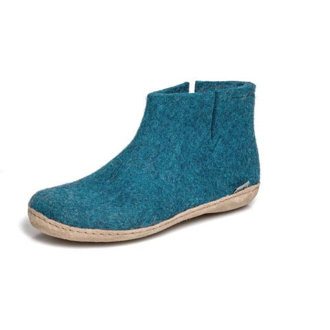 Glerups Leather Sole Boots - Petrol