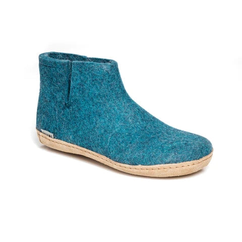 Glerups Leather Sole Boots - Petrol