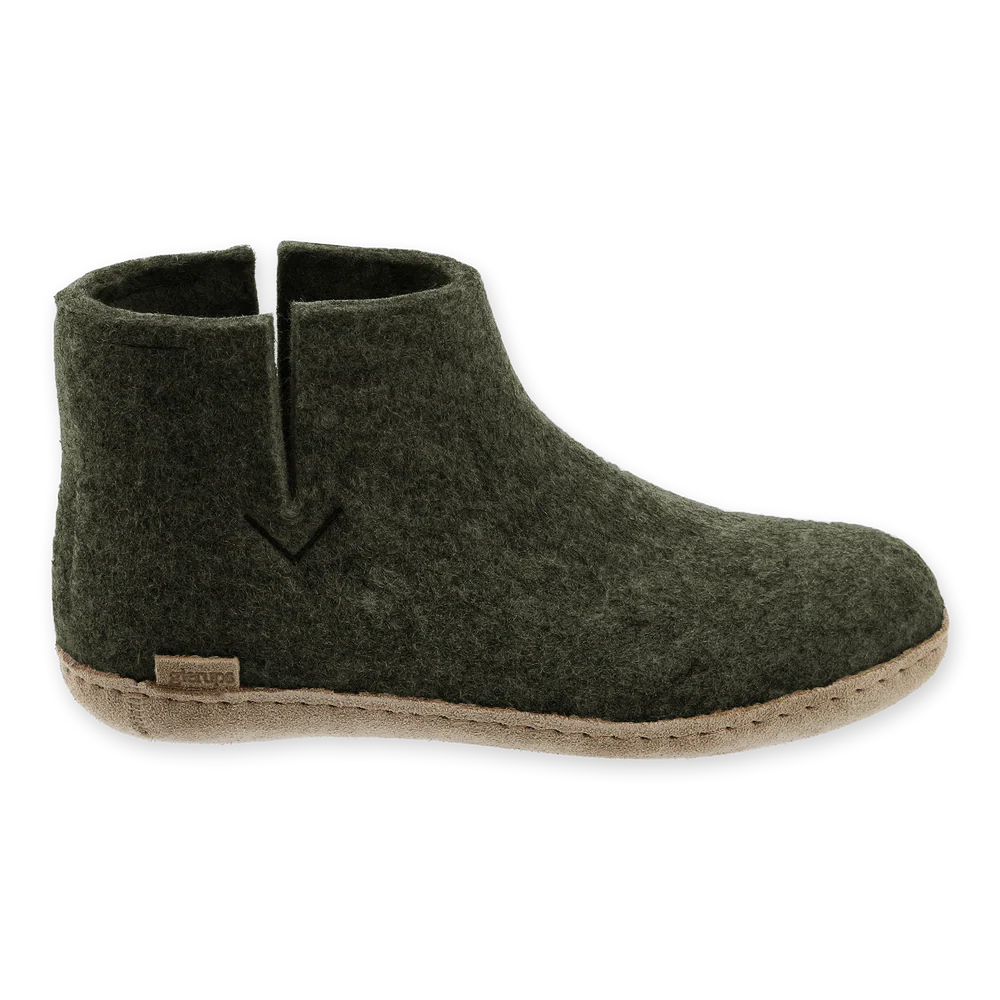 Glerups Leather Sole Boots - Forest