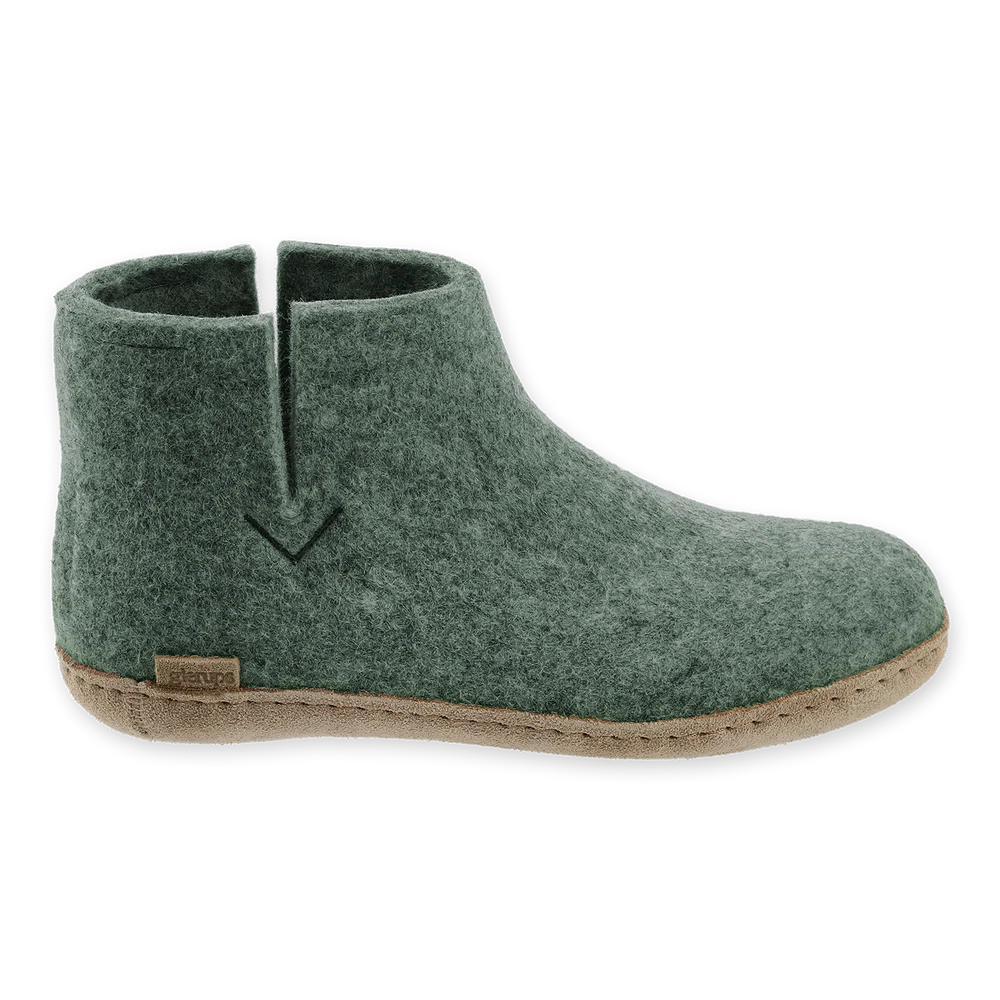 Glerups Leather Sole Boots - Moss