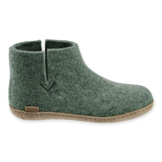 Glerups Leather Sole Boots - Moss