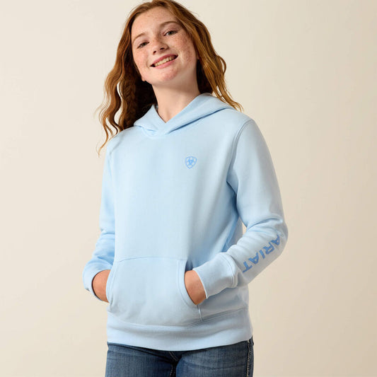 Ariat Girl's 2.0 Long Sleeve Hoodie - Nantucket Breeze