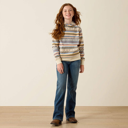 Ariat Girl's Ariat 2.0 Long Sleeve Hoodie - Multicolour Serape