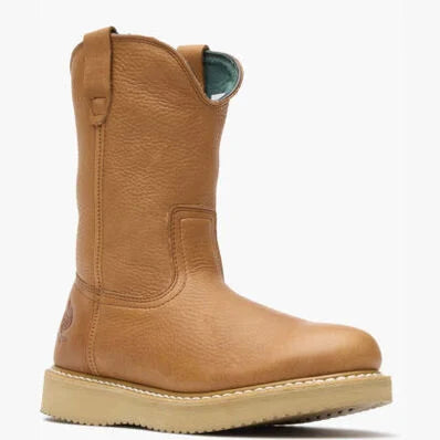 Georgia Men's Wedge 10" Wellington Pull-On Work Boot - Gold