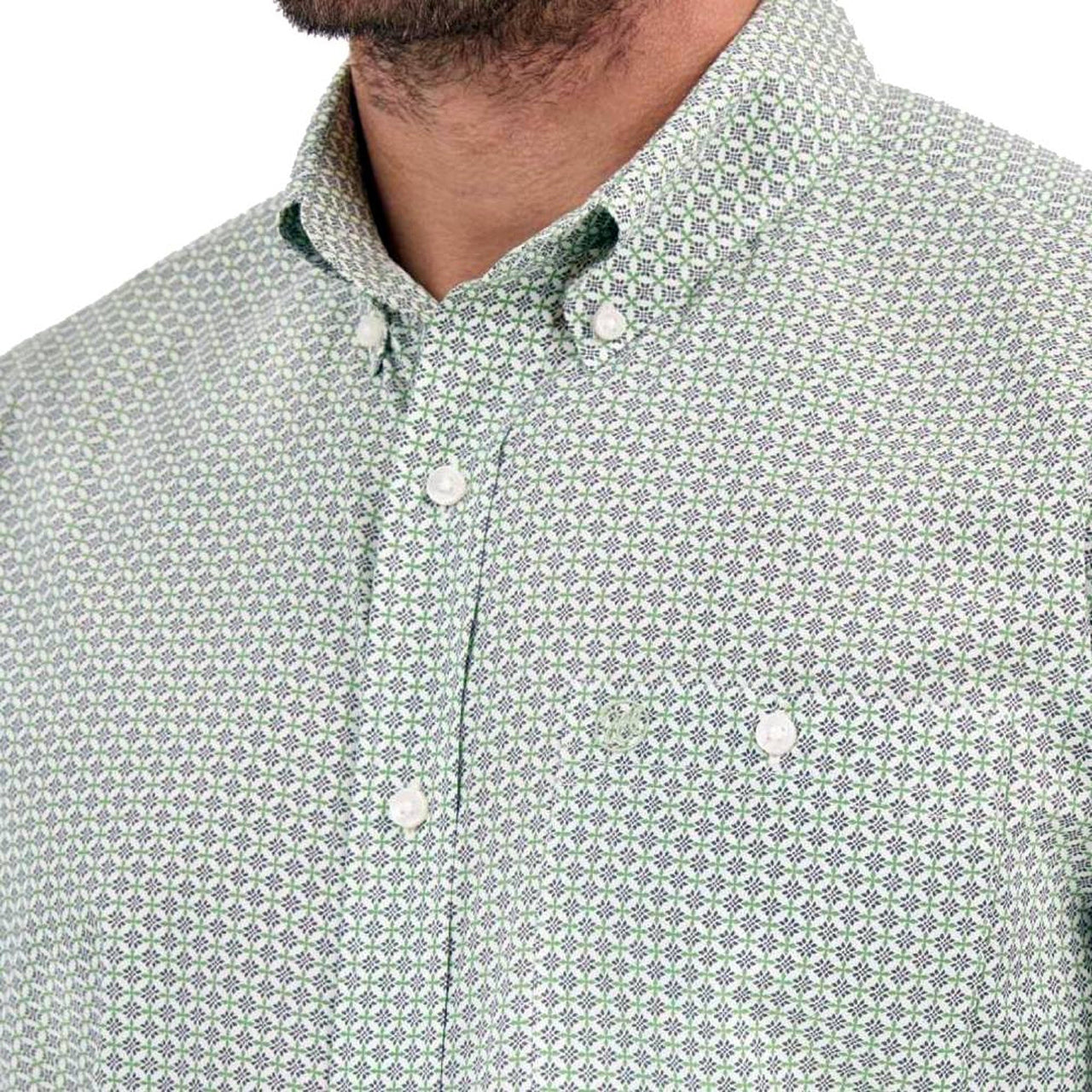 Wrangler Men's Long Sleeve Relaxed Fit Shirt - Geo Print