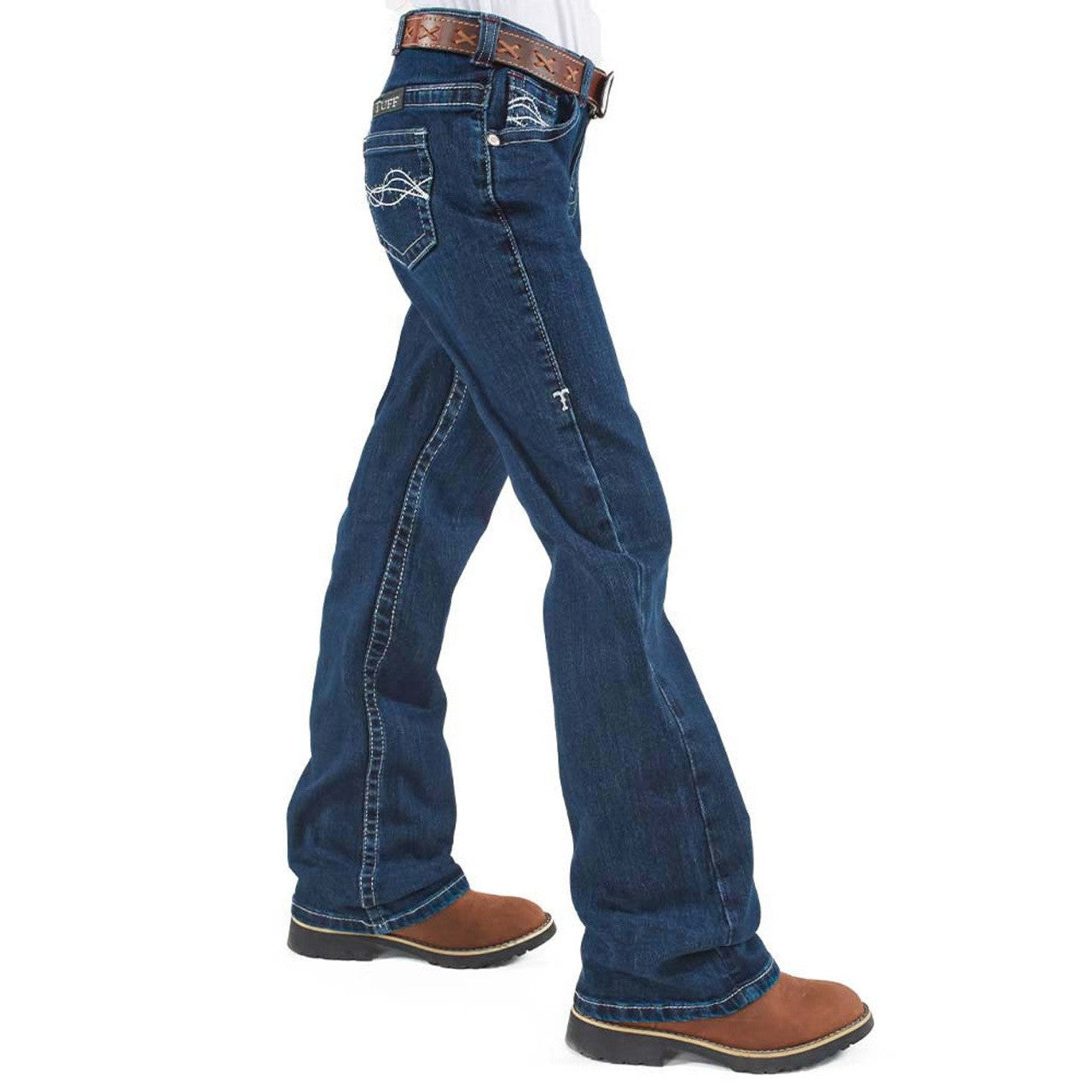 Cowgirl Tuff Girl's Freedom Jeans - Medium Wash