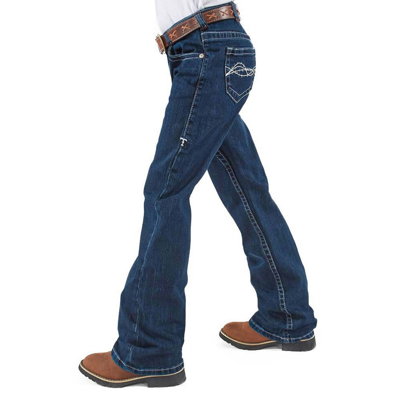 Cowgirl Tuff Girl's Freedom Jeans - Medium Wash