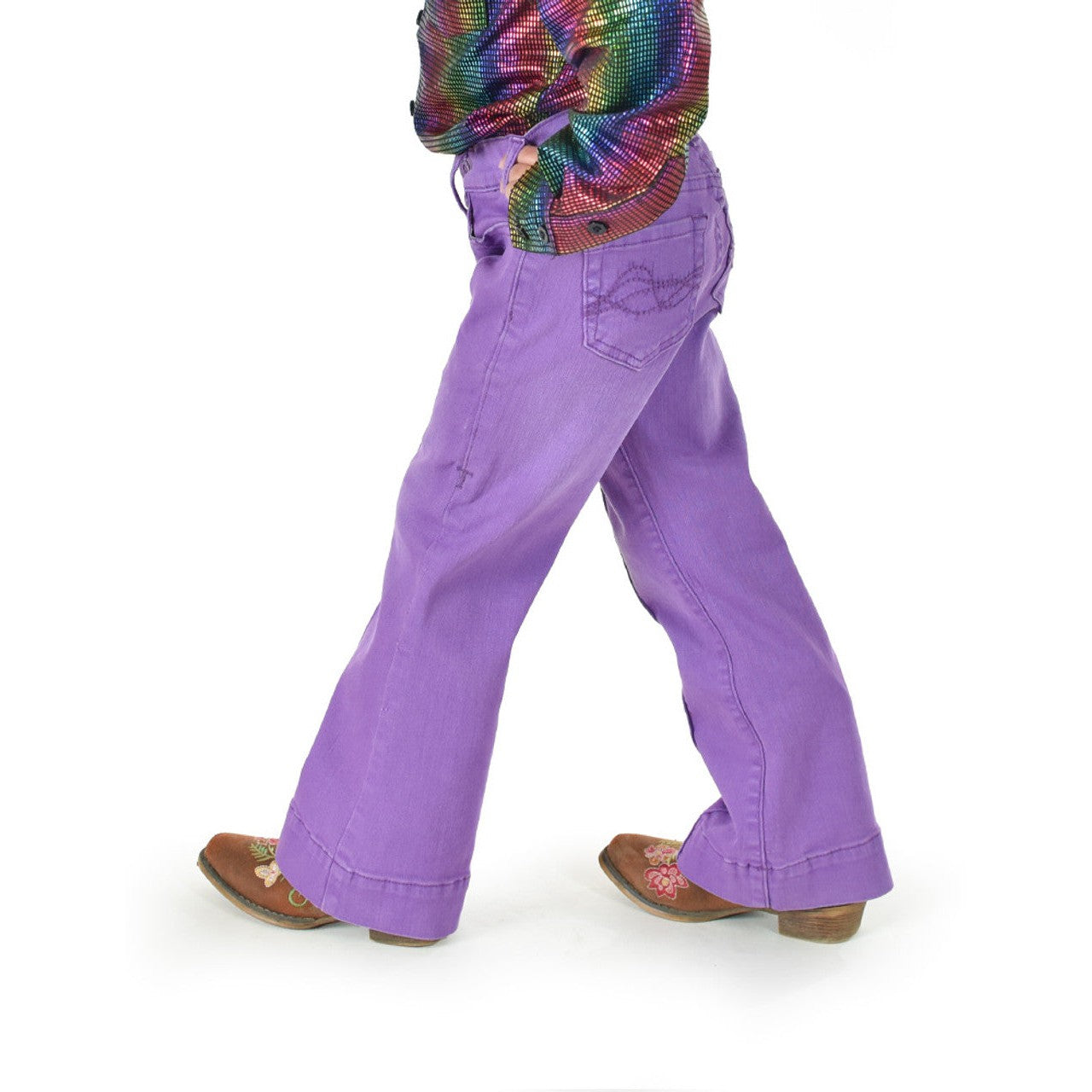 Cowgirl Tuff Girl's Grape Escape Trouser Jean - Purple