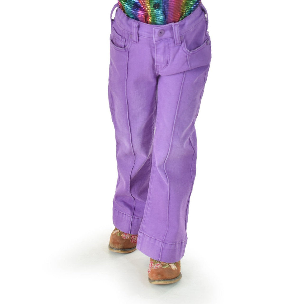 Cowgirl Tuff Girl's Grape Escape Trouser Jean - Purple