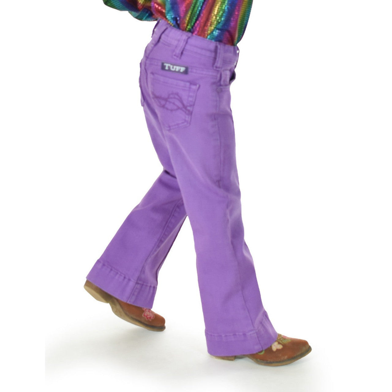 Cowgirl Tuff Girl's Grape Escape Trouser Jean - Purple