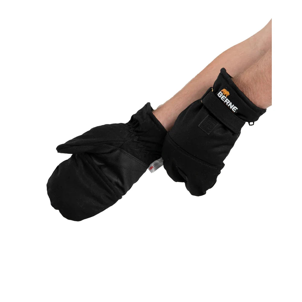 Berne Flip-Top Glove Mitten - Black