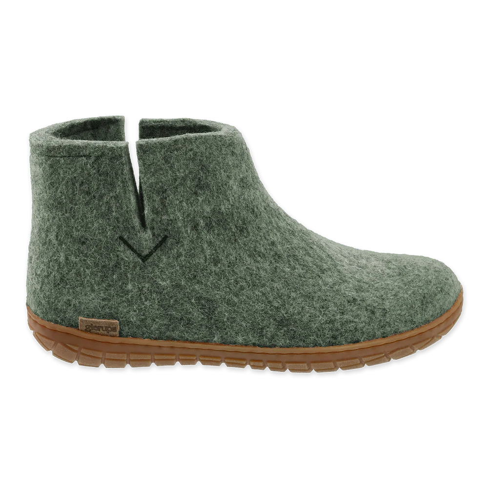 Glerups Honey Rubber Sole Boots - Moss
