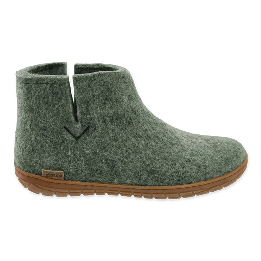 Glerups Honey Rubber Sole Boots - Moss