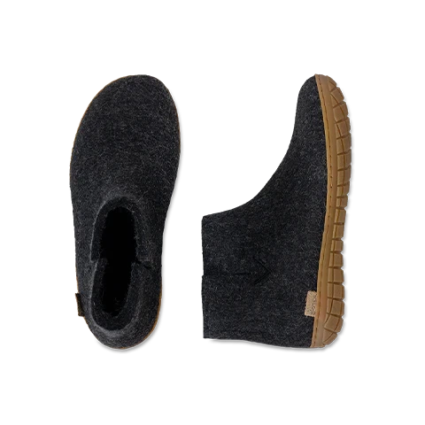 Glerup Rubber Sole Boots - Charcoal