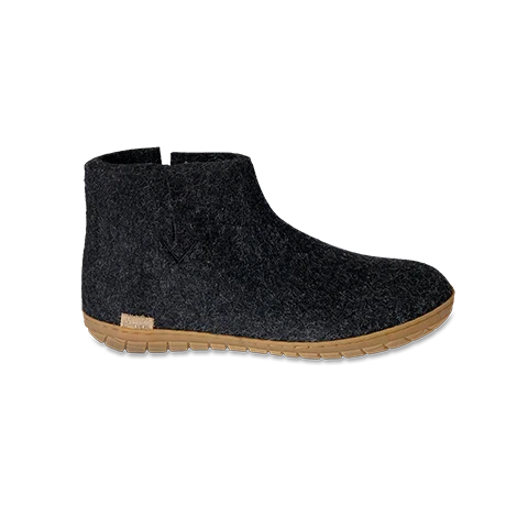 Glerup Rubber Sole Boots - Charcoal