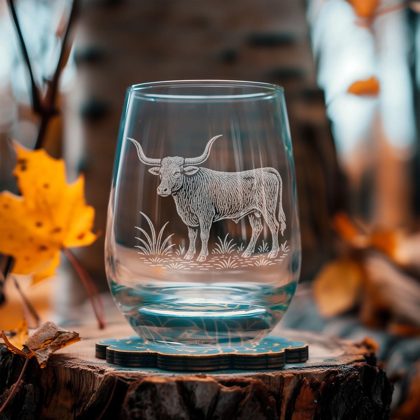 Benoit's Long Horn Stemless Wine Glasses