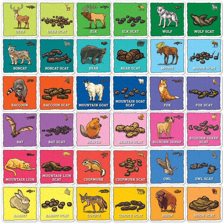 Masterpiece Jr. Ranger - Animal Poop Matching Game