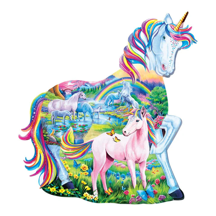 Masterpiece Unicorn Family 100 Piece Shaped Pizzle