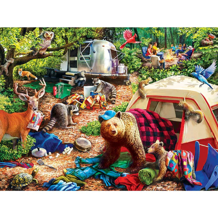 Masterpiece Campside - Campsite Trouble 300 Piece EZ Grip Jigsaw Puzzle