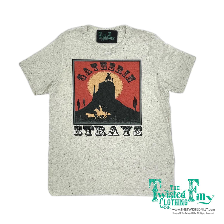 The Twisted Filly Gatherin Strays SS Youth Tee - Oatmeal