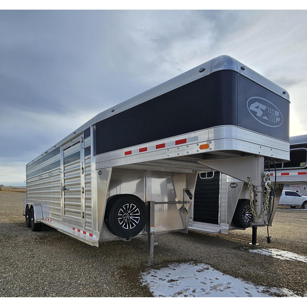 Nearly New 2025 4-Star 24' Stock Trailer